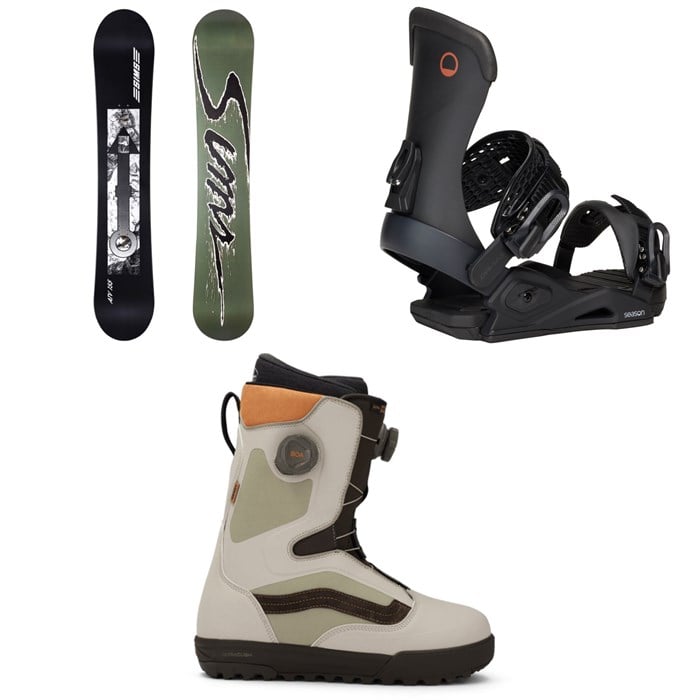 Sims - Sims ATV Snowboard + Season Meld Snowboard Bindings + Vans Aura Pro Snowboard Boots 2026