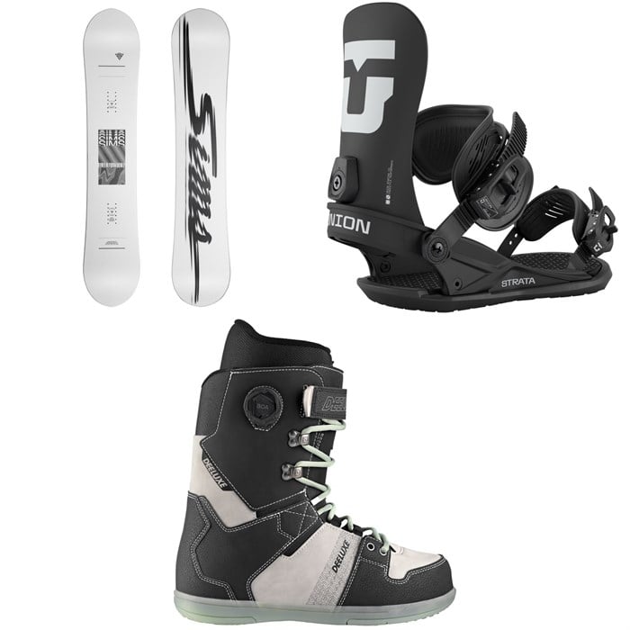 Sims - Sims Aurum Snowboard + Union Strata Snowboard Bindings + Deeluxe D.N.A. Snowboard Boots 2026