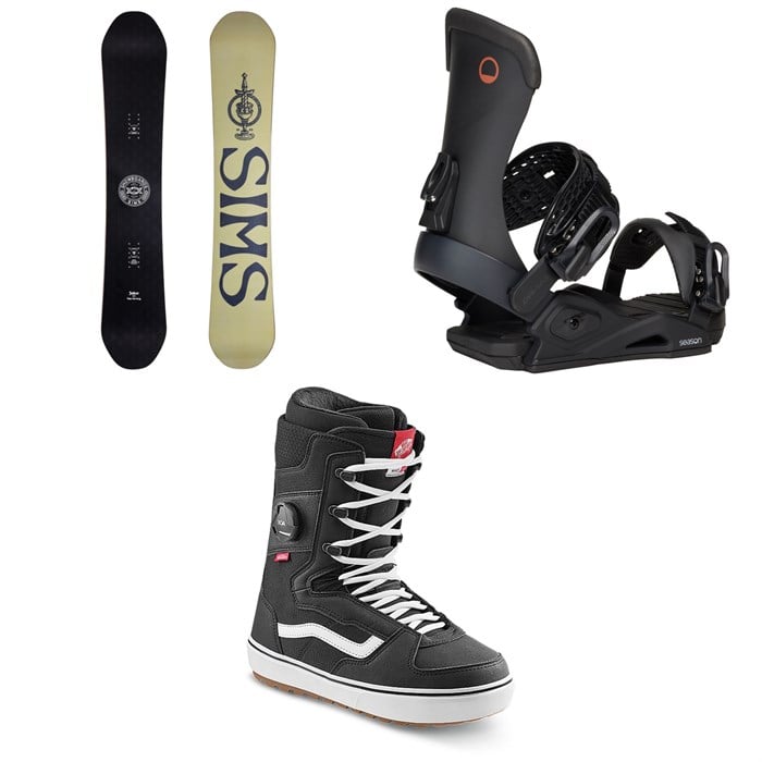 Sims - Sims Joker Snowboard + Season Meld Snowboard Bindings + Vans Invado OG Snowboard Boots 2026