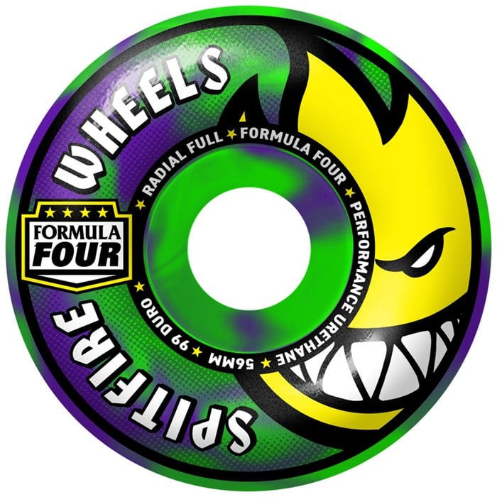 Spitfire - Spitfire Formula Four 99d Radial Full Green/Purple Skateboard Wheels