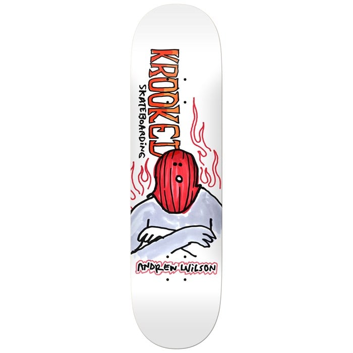 Krooked - Krooked Wilson Fire Mask 8.75 Skateboard Deck