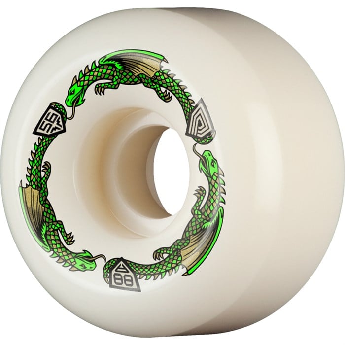 Powell Peralta - Powell Peralta Dragon Formula Green 88a V6 Symmetrica Skateboard Wheels