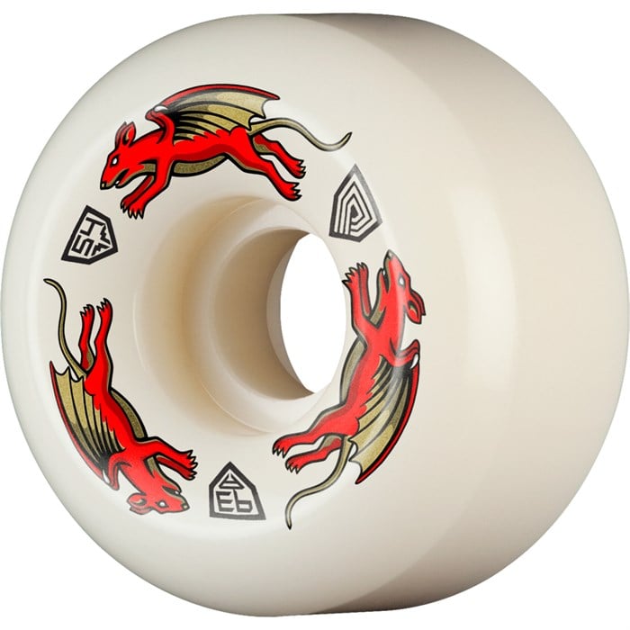 Powell Peralta - Powell Peralta Dragon Formula Red Nano Rat AV6 93a Skateboard Wheels