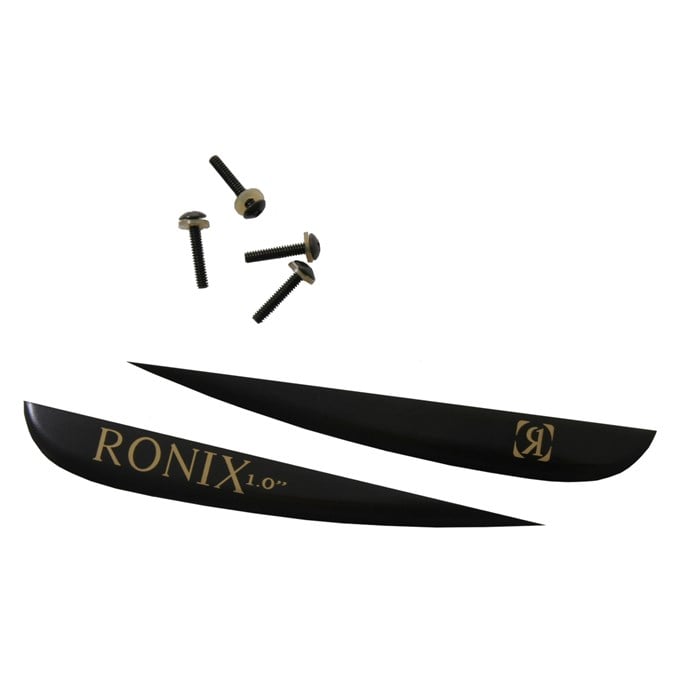 Ronix 1.0" Black Aluminum Wakeboard Fins w/ Screws (Set of 2) 2009 evo