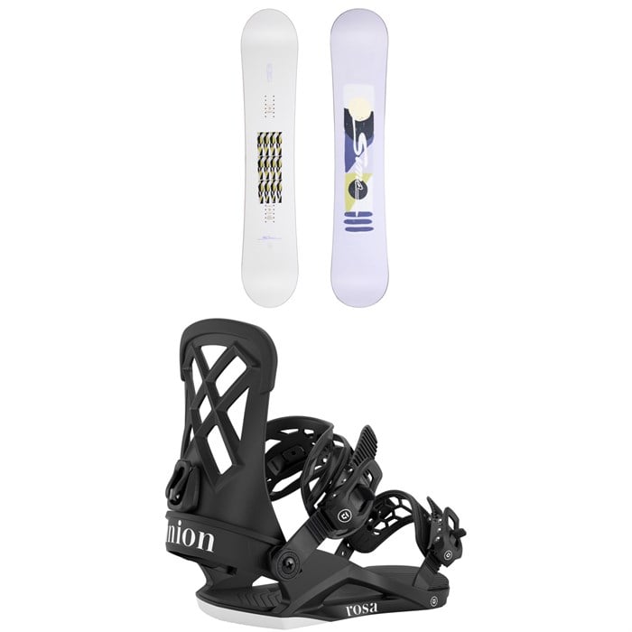 Sims - Sims Fluid Snowboard + Union Rosa Snowboard Bindings - Women's 2026