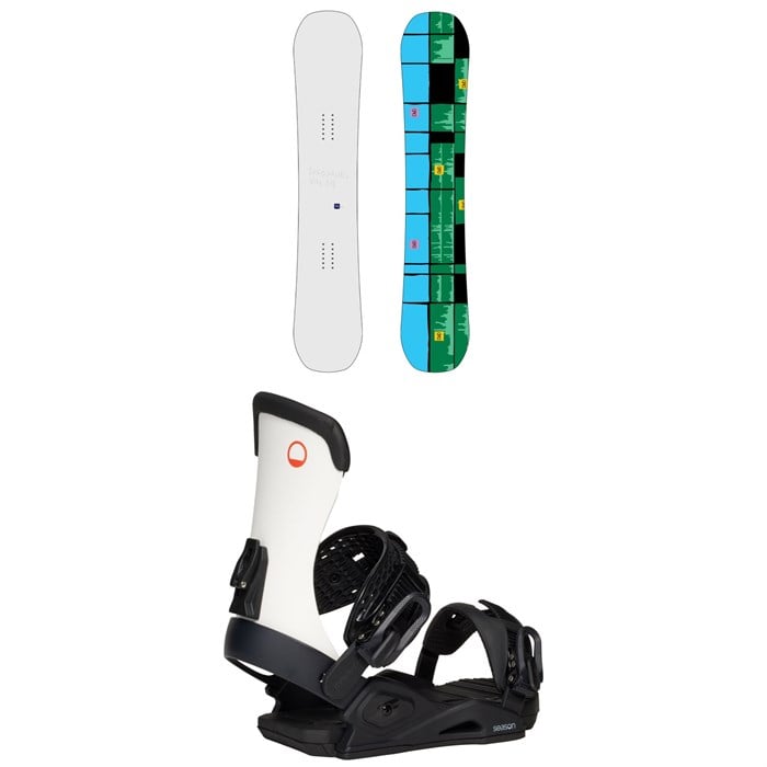 Dinosaurs Will Die - Dinosaurs Will Die Perry Snowboard + Season Meld Snowboard Bindings