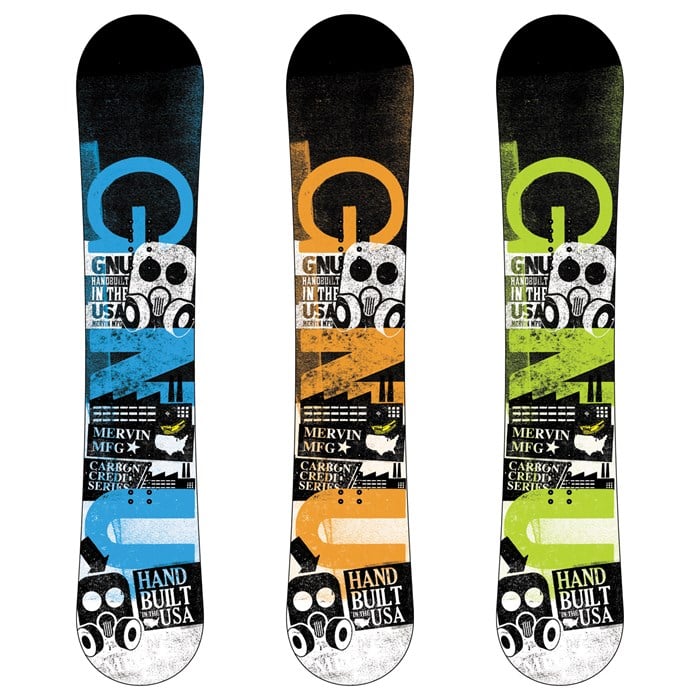 GNU Carbon Credit Series BTX Wide Banana Rocker Snowboard 2010 | evo