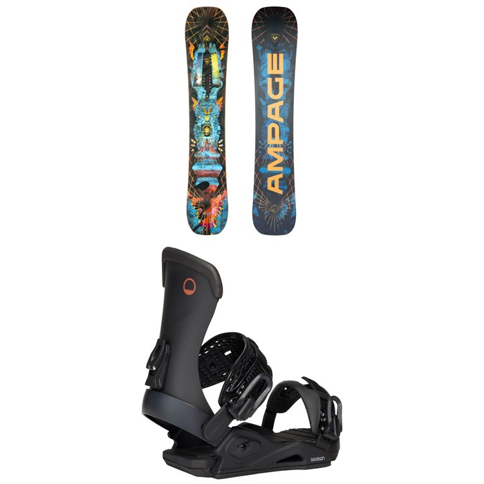 Rossignol - Rossignol Ampage Vol.1 Snowboard + Season Meld Snowboard Bindings 2026