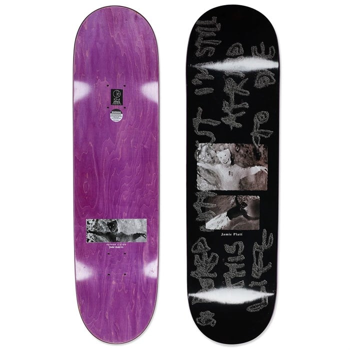 Polar Skate Co. - Polar Skate Co. Jamie Platt So Bored Black 8.5 Skateboard Deck