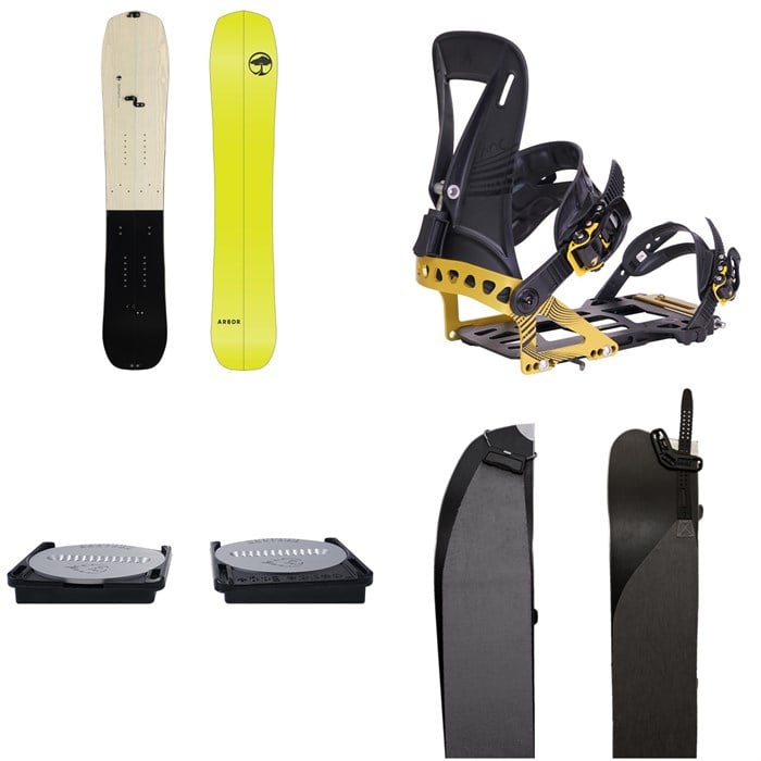 Arbor - Arbor Landmark Splitboard + Spark R&D Arc ST Splitboard Bindings +Canted Pucks + Karakoram Smart Skins