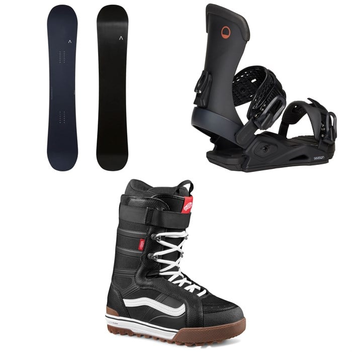 Fjell Snowboards - Fjell Snowboards MT 1230 Snowboard + Season Meld Snowboard Bindings + Vans Hi-Standard Pro Snowboard Boots 2026