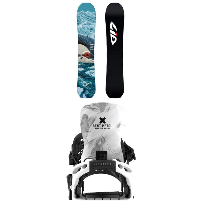 Lib Tech - Lib Tech T. Rice Orca II Snowboard + Bent Metal Lightning Supermatic Snowboard Bindings