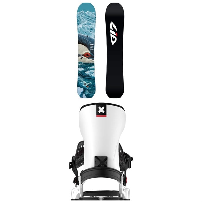 Lib Tech - Lib Tech T. Rice Orca II Snowboard + Bent Metal Transfer Snowboard Bindings