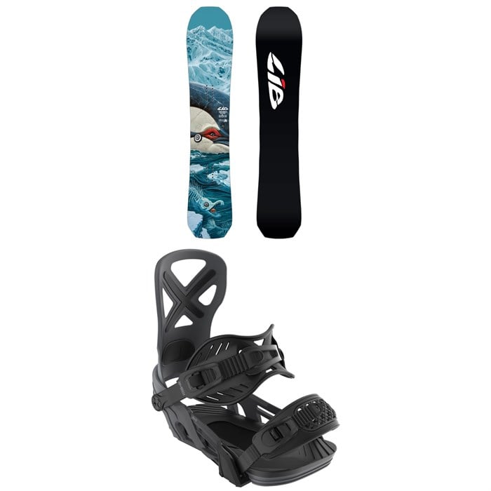 Lib Tech - Lib Tech T. Rice Orca II Snowboard + Bent Metal Anvil Snowboard Bindings