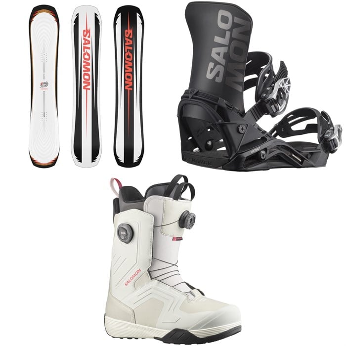 Salomon - Salomon Assassin Snowboard + District Snowboard Bindings + Dialogue Dual Boa Snowboard Boots 2026