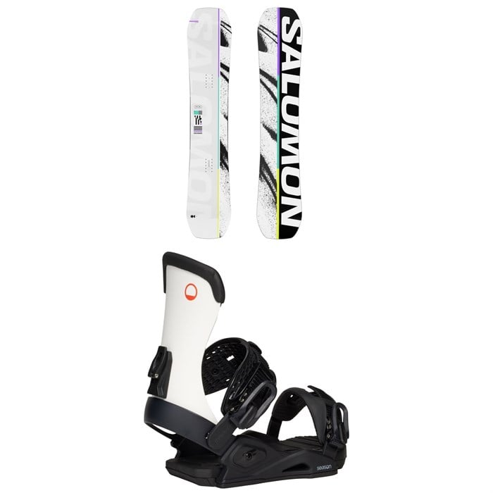 Salomon - Salomon Huck Knife Snowboard + Season Meld Snowboard Bindings 2026