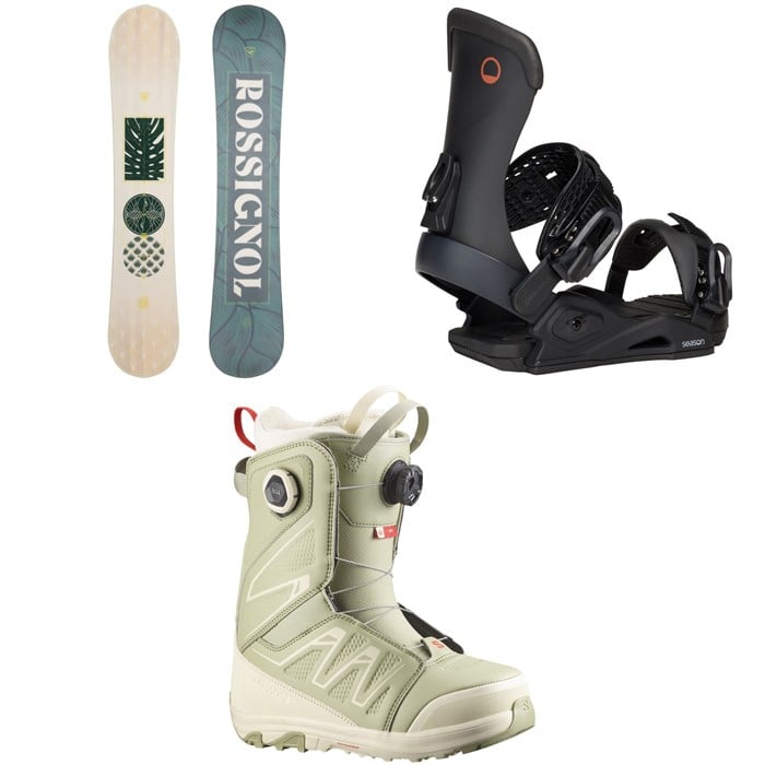 Rossignol - Rossignol Soulside Snowboard + Season Meld Snowboard Bindings + Salomon Ivy BOA SJ Snowboard Boots - Women's