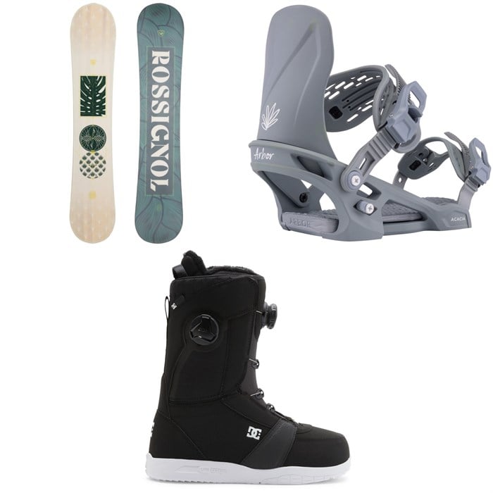 Rossignol - Rossignol Soulside Snowboard + Arbor Acacia Snowboard Bindings + DC Lotus Snowboard Boots - Women's