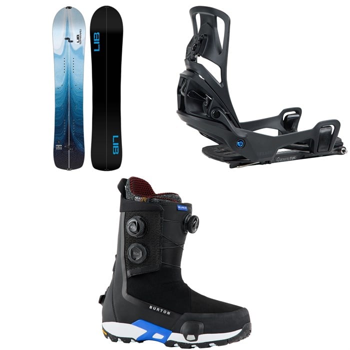 Lib Tech - Lib Tech Escalator Splitboard + Burton Step On Splitboard Bindings + Highshot X Pro Step On Snowboard Boots 2026
