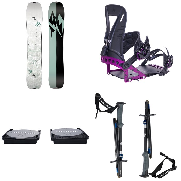 Jones - Jones Solution Splitboard + Spark R&D Surge ST Splitboard Bindings + Canted Pucks + Burton x Black Diamond Compactor Poles 2026