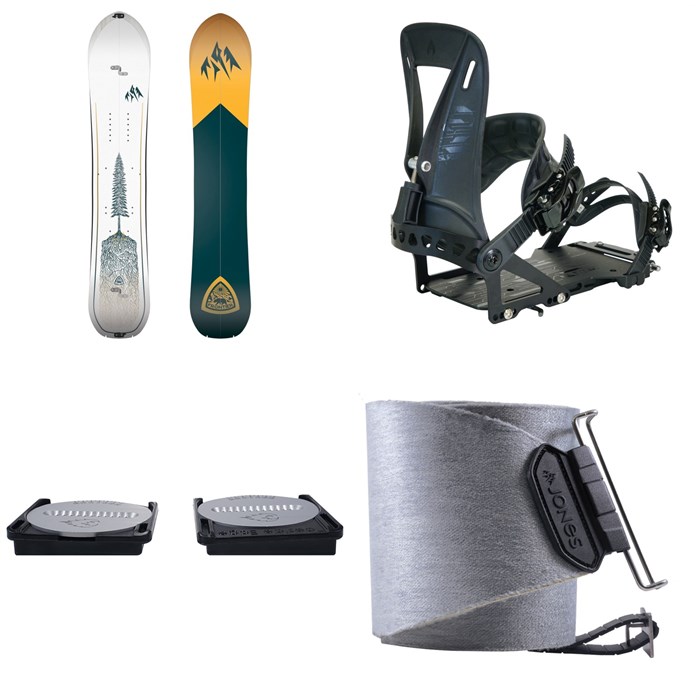 Jones - Jones Frontier 2.0 Splitboard + Spark R&D Surge ST Splitboard Bindings + Canted Pucks + Nomad Quick Tension Tail Clip Splitboard Skins 2026