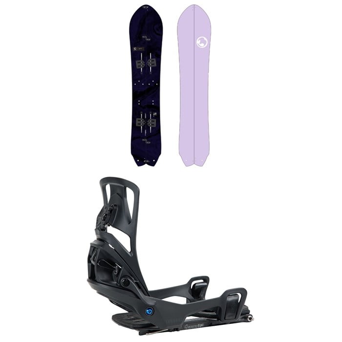 Burton - Burton Fish 3D Splitboard + Step On Splitboard Bindings