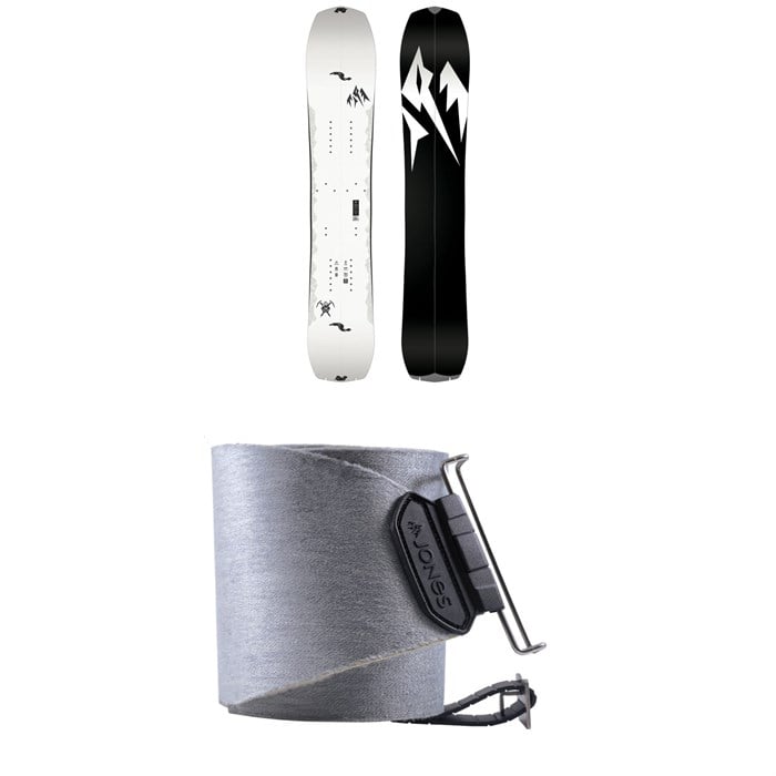 Jones - Jones Ultralight Solution Splitboard + Nomad Pro Quick Tension Tail Clip Splitboard Skins