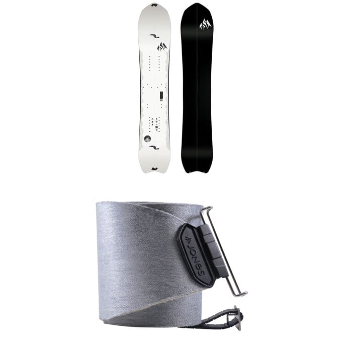 Jones - Jones Ultralight Stratos Splitboard + Nomad Pro Quick Tension Tail Clip Splitboard Skins