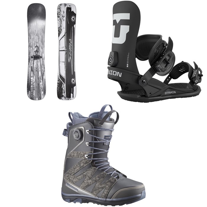 Sims - Sims Mystery Lunch Snowboard + Union Strata Snowboard Bindings + Salomon X Approach Lace SJ Boa Snowboard Boots 2026