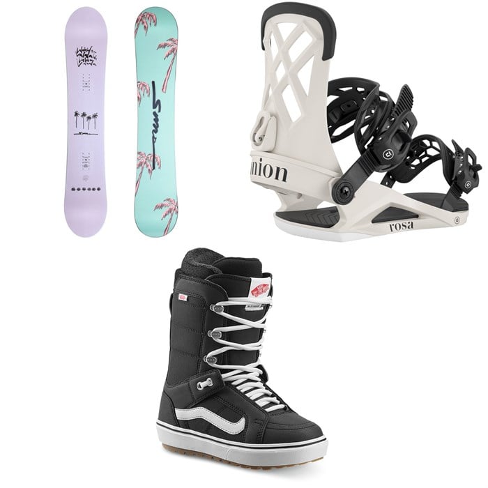 Sims - Sims Salt Snowboard + Union Rosa Snowboard Bindings + Vans Hi Standard OG Snowboard Boots - Women's 2026