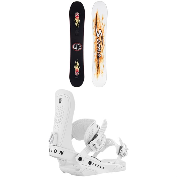 Sims - Sims Fakie Snowboard + Union Force Snowboard Bindings