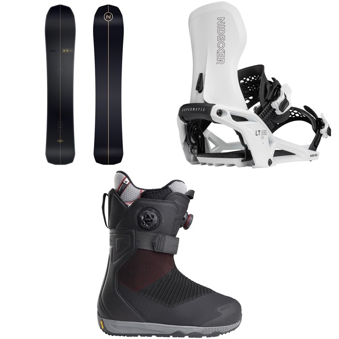 Nidecker - Nidecker The Smoke Snowboard + LT Supermatic Snowboard Bindings +  Index Snowboard Boots 2026