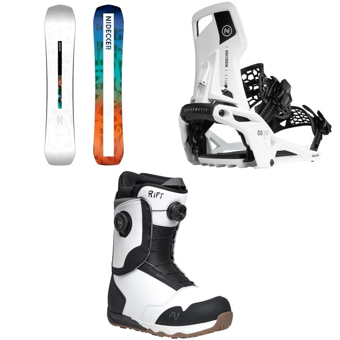 Nidecker - Nidecker Escape Snowboard + OG Supermatic Snowboard Bindings + Rift Snowboard Boots 2026