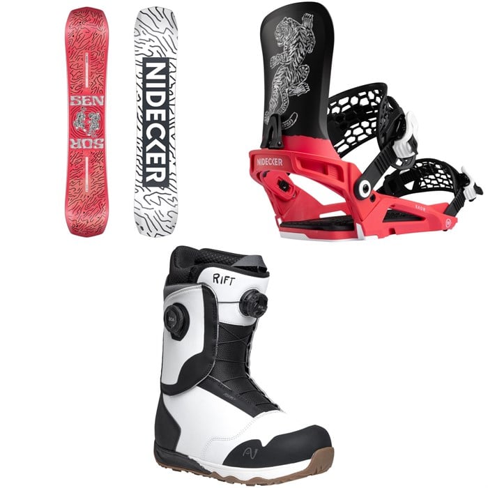 Nidecker - Nidecker Sensor Snowboard + Kaon Snowboard Bindings + Rift Snowboard Boots 2026