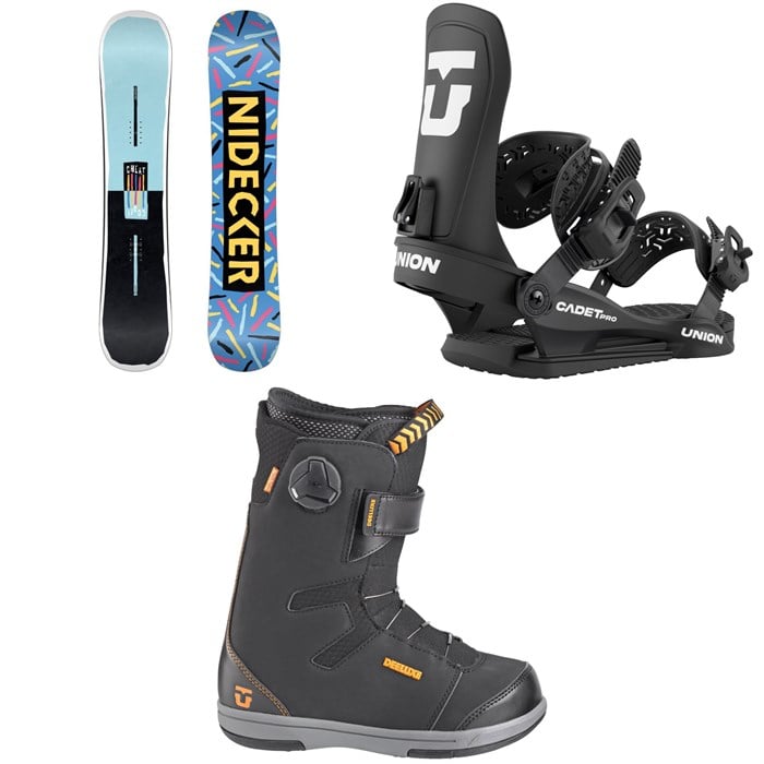 Nidecker - Nidecker Cheat Code Snowboard + Union Cadet Pro Snowboard Bindings + Cadet Snowboard Boots - Kids' 2026