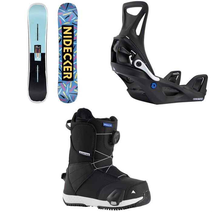 Nidecker - Nidecker Cheat Code Snowboard + Burton Step On Snowboard Bindings + Smalls Step On Snowboard Boots - Kids'