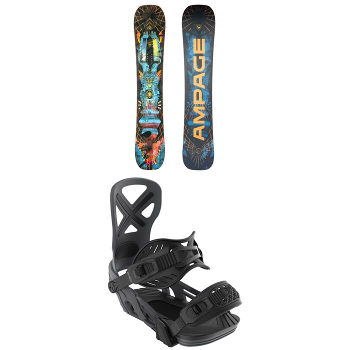 Rossignol - Rossignol Ampage Vol.1 Snowboard + Bent Metal Anvil Snowboard Bindings 2026