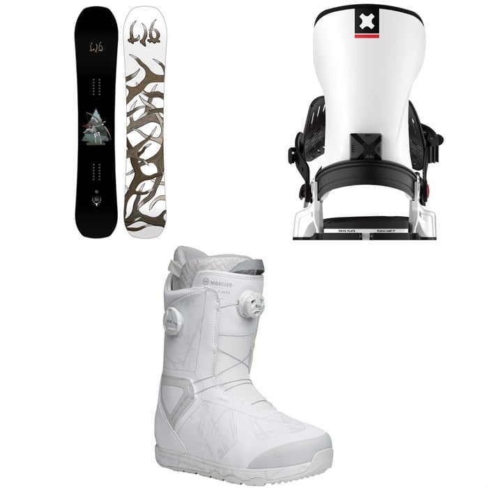 Lib Tech - Lib Tech EJack Knife C3 Snowboard + Bent Metal Transfer Snowboard Bindings + Nidecker Kita Snowboard Boots 2026