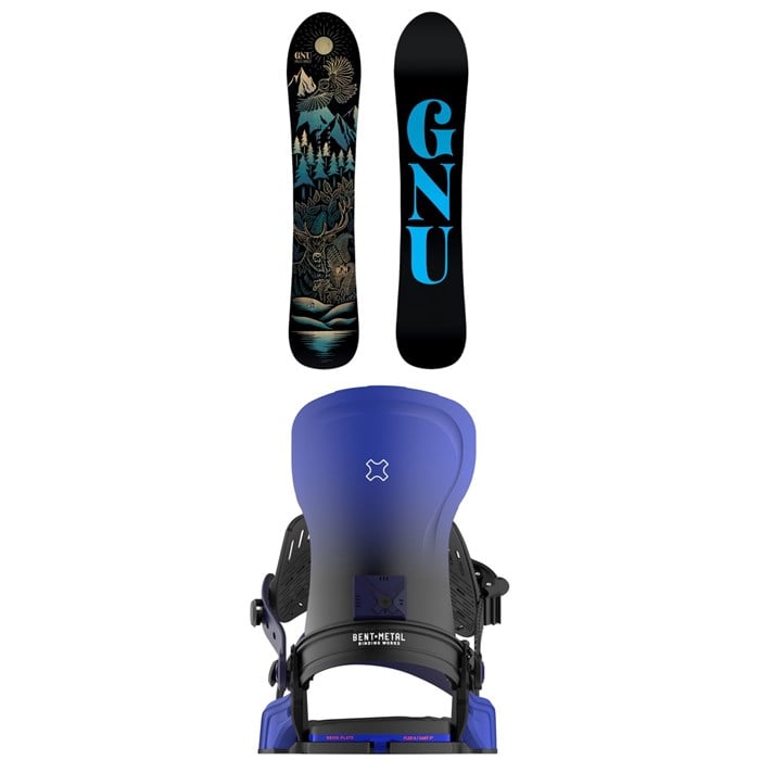 GNU - GNU Free Spirit C3 Snowboard + Bent Metal Forte Snowboard Bindings - Women's