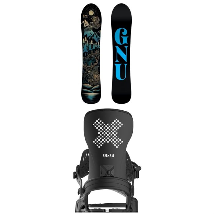 GNU - GNU Free Spirit C3 Snowboard + Bent Metal Stylist Snowboard Bindings - Women's
