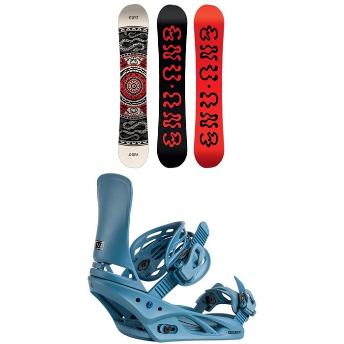 GNU - GNU Ladies Choice Asym C2X Snowboard + Burton Lexa Snowboard Bindings - Women's 2026