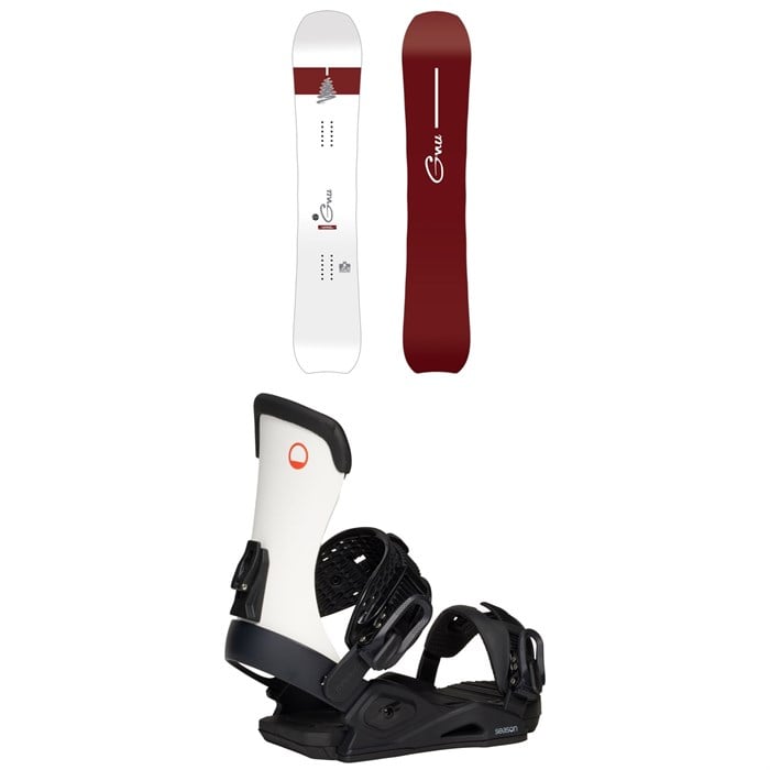 GNU - GNU Hyper C2X Snowboard 2025 + Season Meld Snowboard Bindings