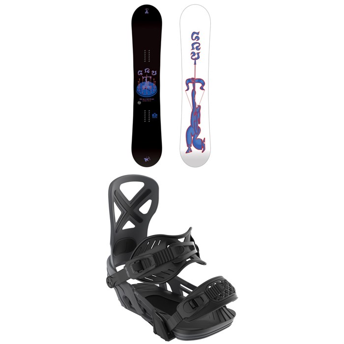 GNU - GNU FB Head Space C3 Snowboard + Bent Metal Anvil Snowboard Bindings 2026