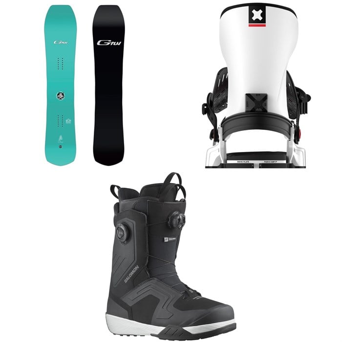 GNU - GNU Gremlin C3 Snowboard + Bent Metal Transfer Snowboard Bindings + Salomon Dialogue Dual Boa Snowboard Boots 2026