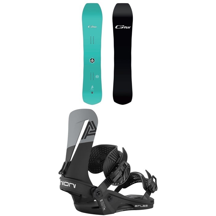 GNU - GNU Gremlin C3 Snowboard + Union Atlas Snowboard Bindings 2026