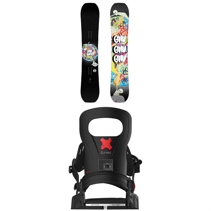 GNU - GNU Money C2E Snowboard + Bent Metal Logic Snowboard Bindings 2026