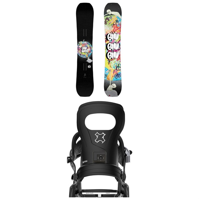 GNU - GNU Money C2E Snowboard + Bent Metal Joint Snowboard Bindings 2026