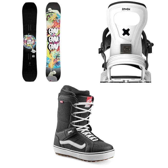 GNU - GNU Money C2E Snowboard + Bent Metal Joint Snowboard Bindings + Vans Hi Standard OG Snowboard Boots 2026