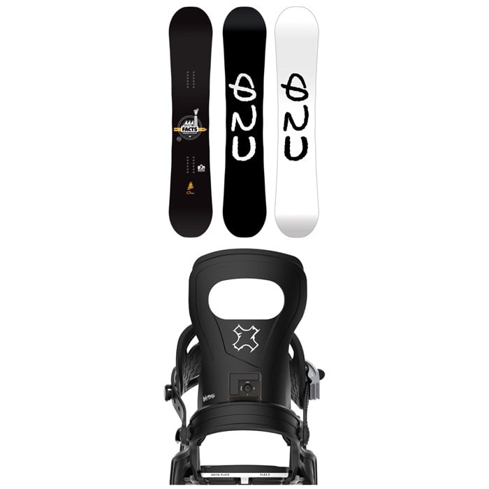 GNU - GNU Facts BTX Snowboard - Blem + Bent Metal Joint Snowboard Bindings 2026
