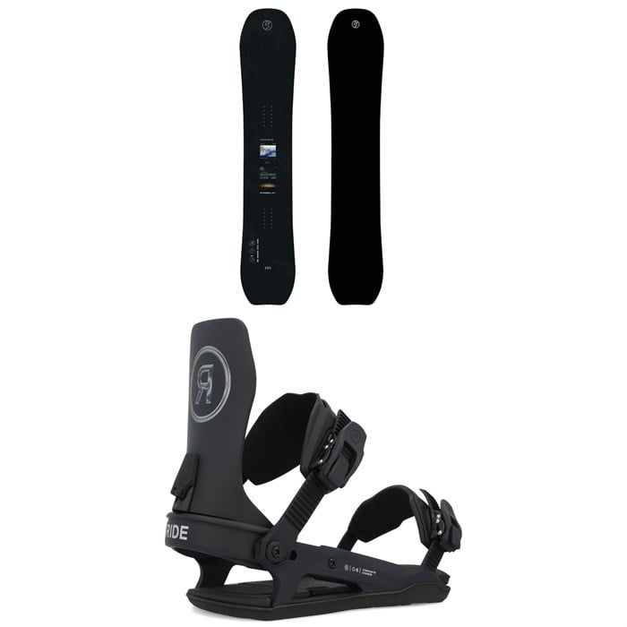 Public Snowboards - Public Snowboards Research Snowboard + Ride C-6 Snowboard Bindings 2026